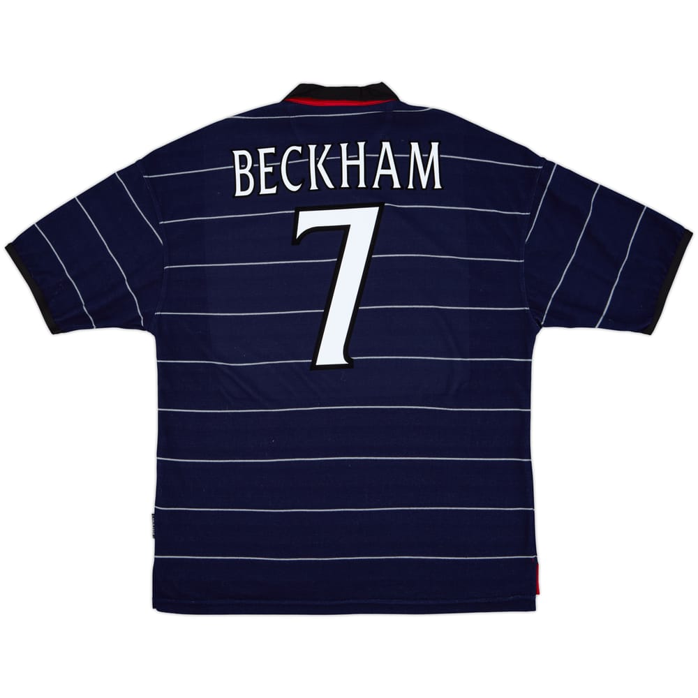 1999-00 Manchester United Away Shirt Beckham #7 - 8/10 - (L)