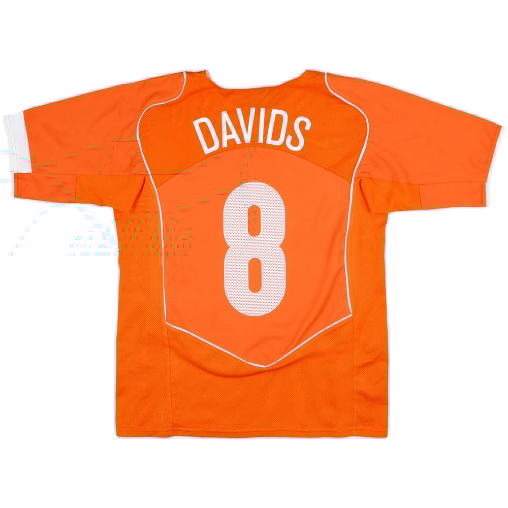 2004-06 Netherlands Home Shirt Davids #8 - 9/10 - (M)