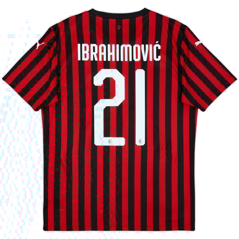 2019-20 AC Milan Home Shirt Ibrahinovic #21 - 10/10 - (M)