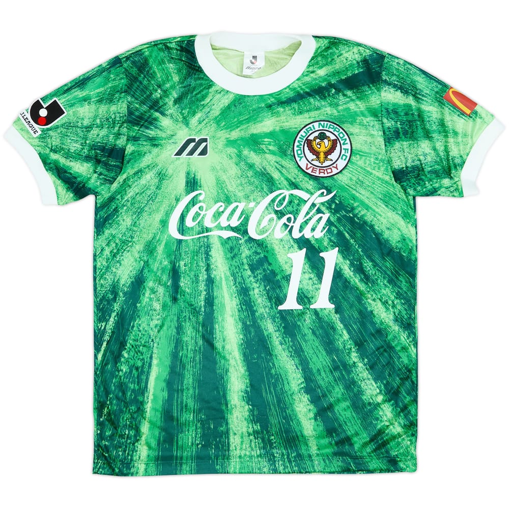 1993-95 Verdy Kawasaki Home Shirt #11 - 8/10 - (L)