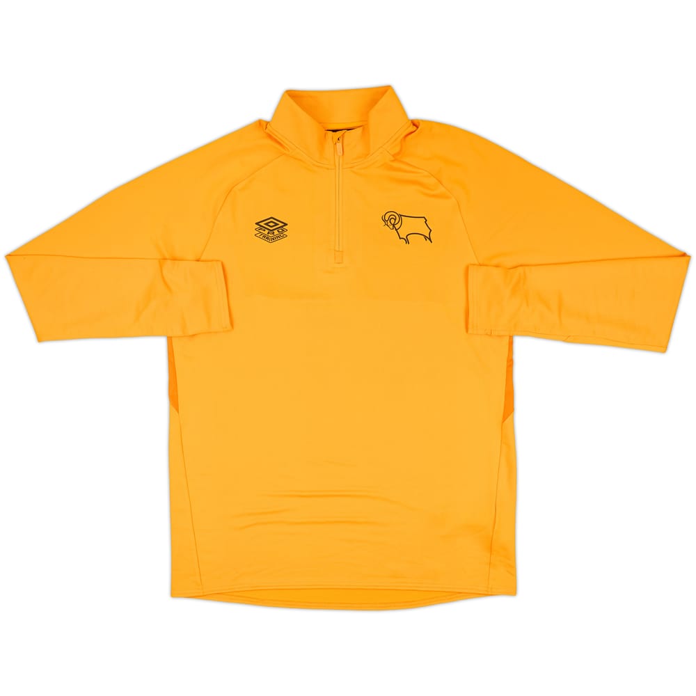 2018-19 Derby County Umbro 1/4 Zip Drill Top - 10/10 - (L)