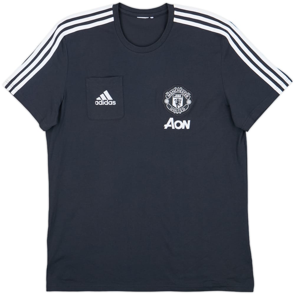 2017-18 Manchester United adidas Cotton Tee - 8/10 - (L)