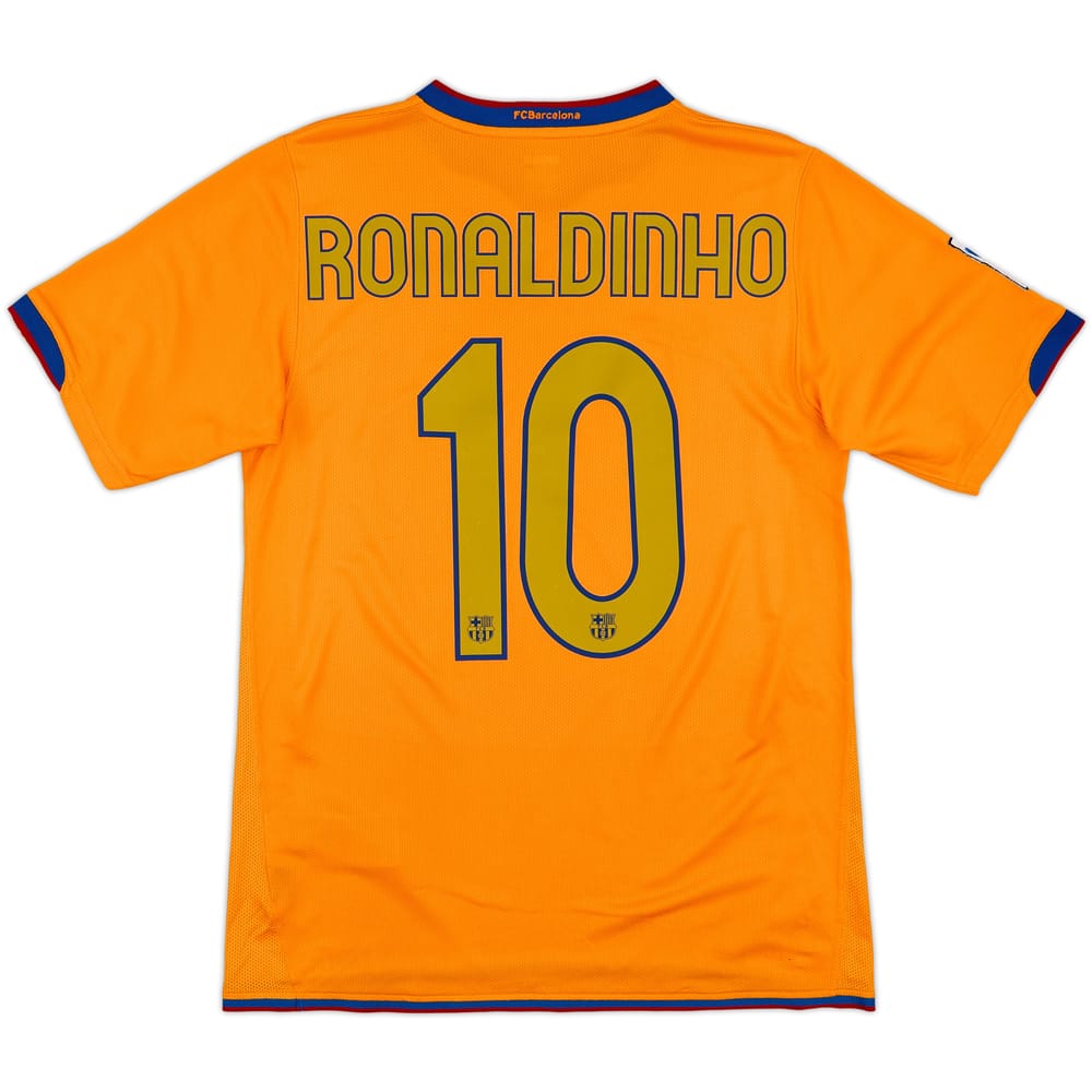 2006-08 Barcelona Away Shirt Ronaldinho #10 - 8/10 - (S)
