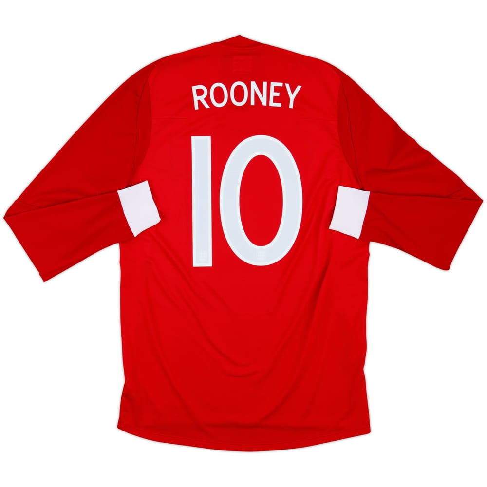 2010-11 England Away L/S Shirt Rooney #10