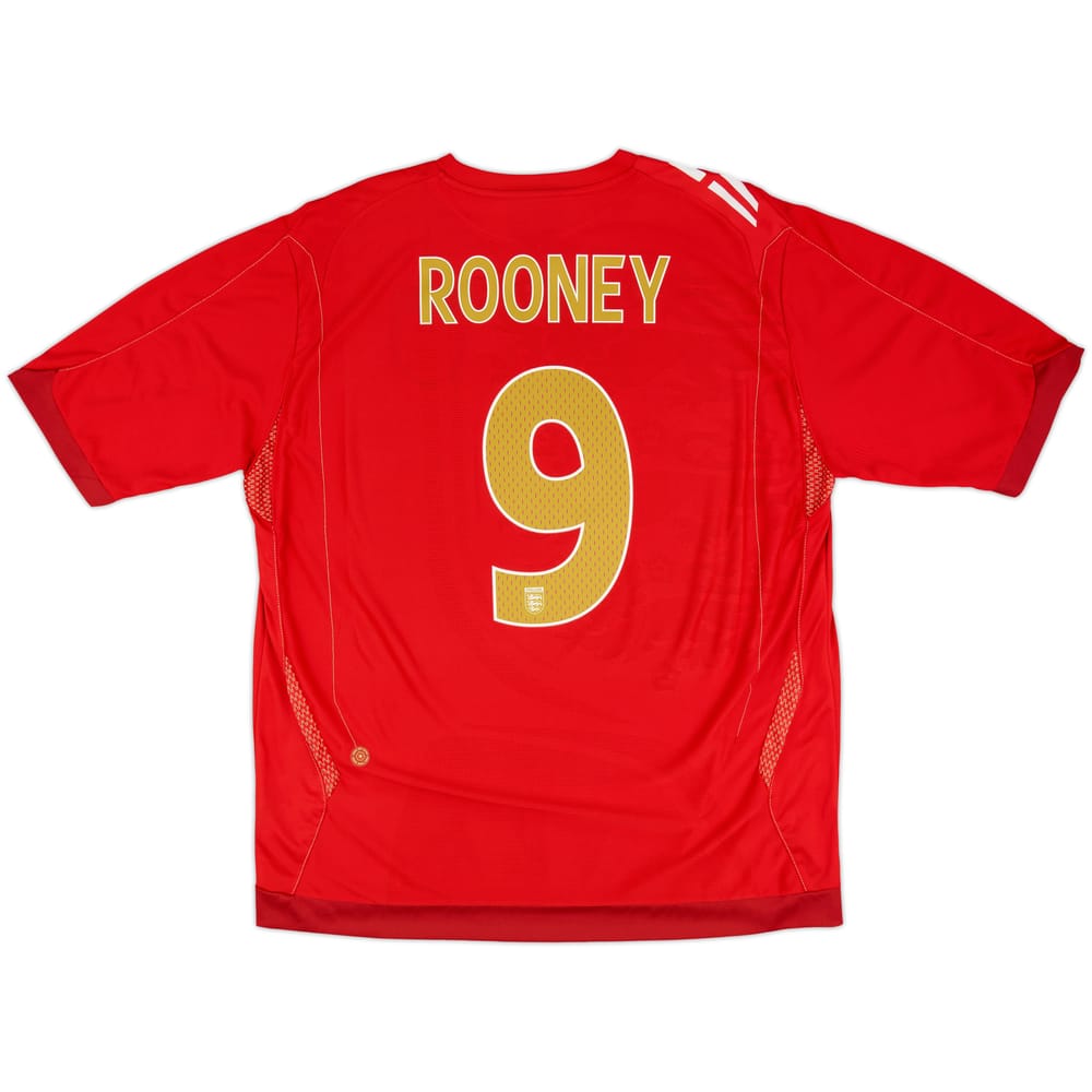 2006-08 England Away Shirt Rooney #9 - 7/10 - (XXL)