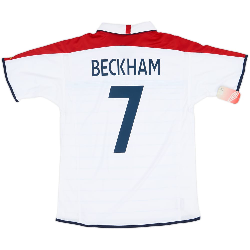 2003-05 England Home Shirt Beckham #7 (M)