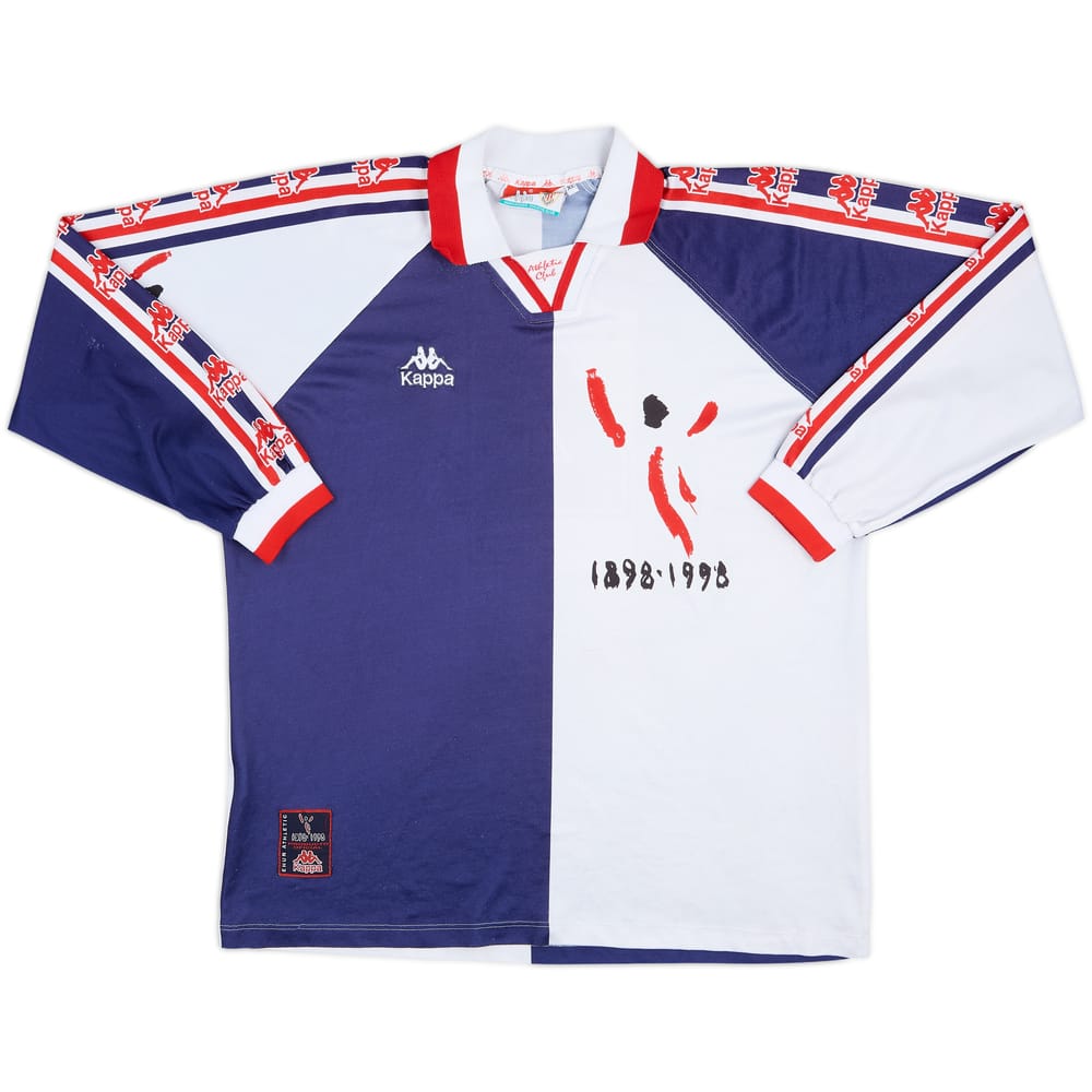 1997-98 Athletic Bilbao Match Issue Centenary Away L/S Shirt #4