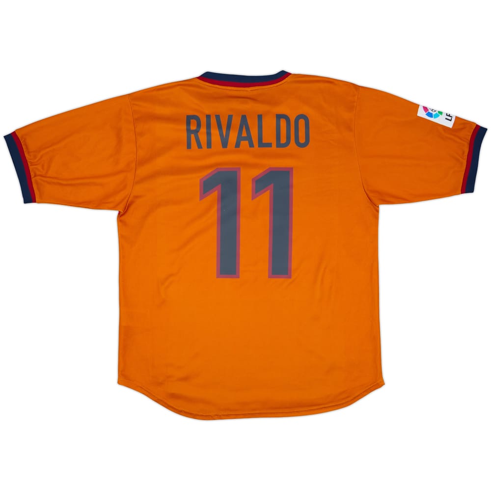 1998-00 Barcelona Third Shirt Rivaldo #11 - 9/10 - (L)
