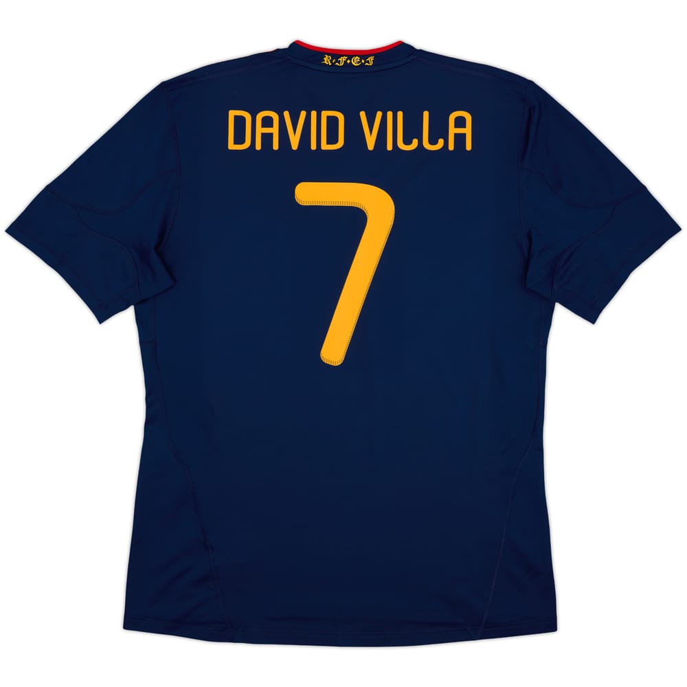 2010-11 Spain Away Shirt David Villa #7 - 10/10 - (XL)