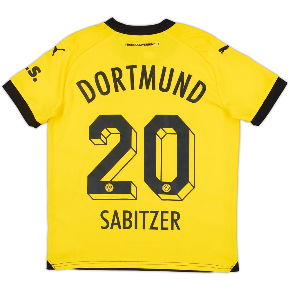 2023-24 Borussia Dortmund Home Shirt Sabitzer #20 - 10/10 - (M.Boys)