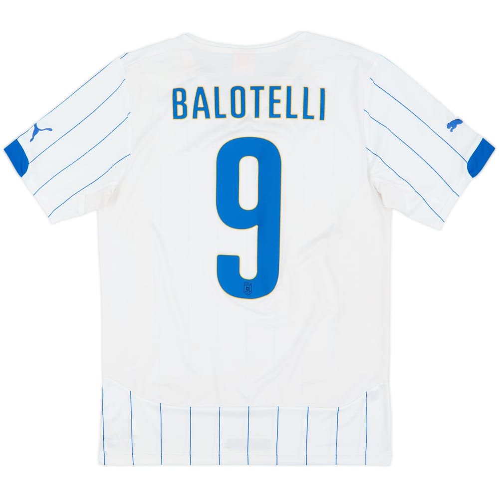 2014-15 Italy Away Shirt Balotelli #9 - 9/10 - (M)