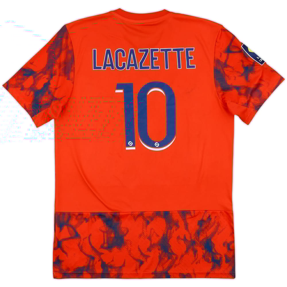 2022-23 Lyon Away Shirt Lacazette #10 - 7/10 - (M)