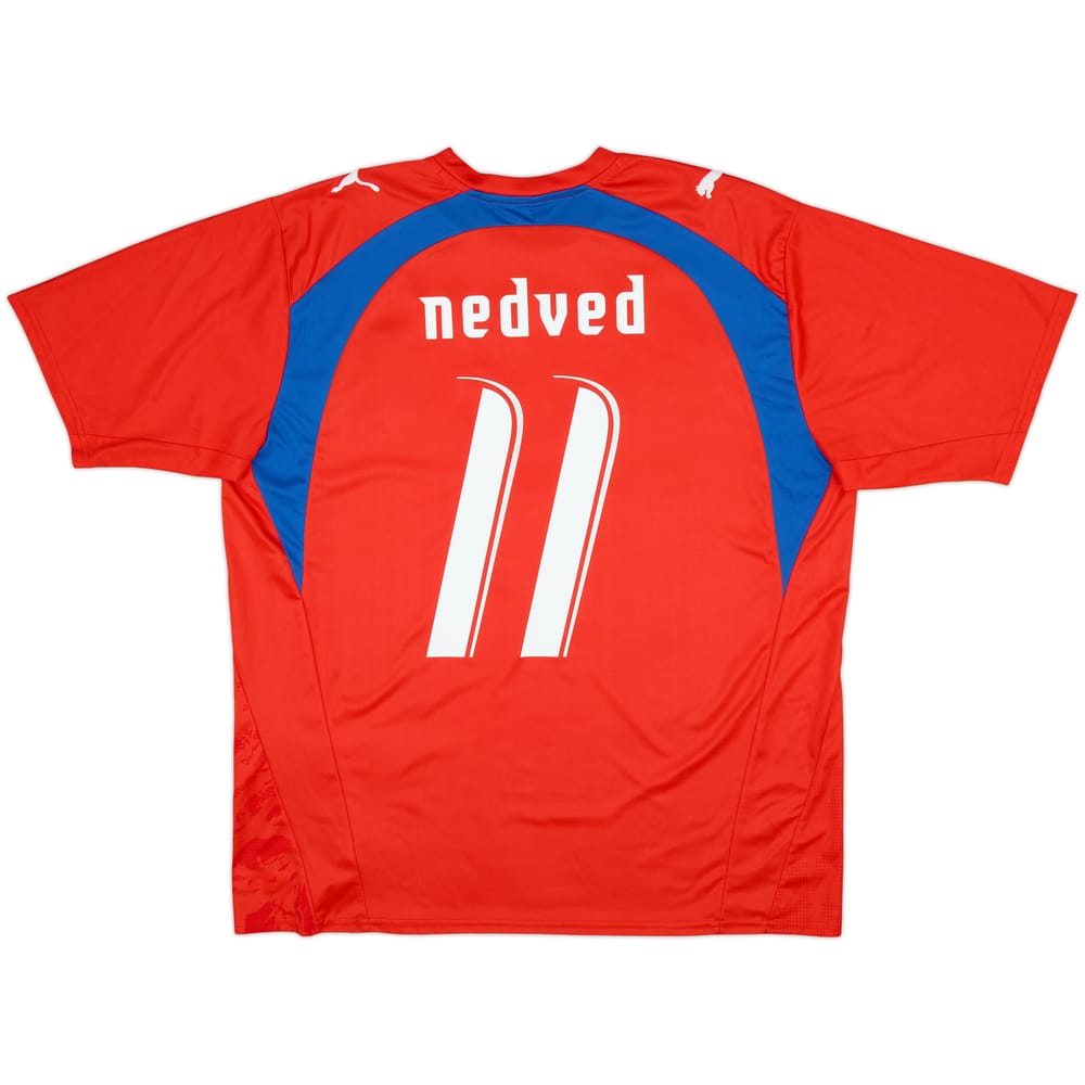 2006-08 Czech Republic Basic Home Shirt Nedved #11 - 6/10 - (XL)