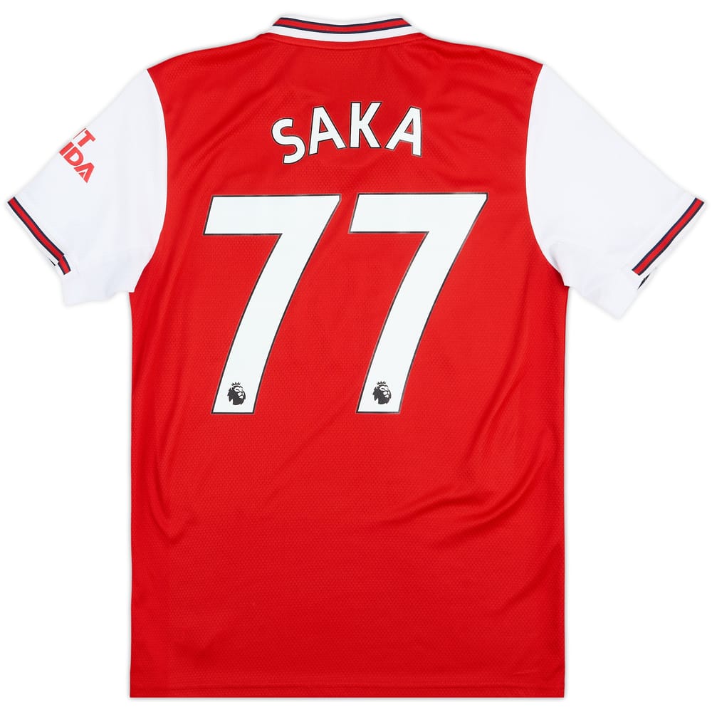 2019-20 Arsenal Home Shirt Saka #77 - 8/10 - (S)