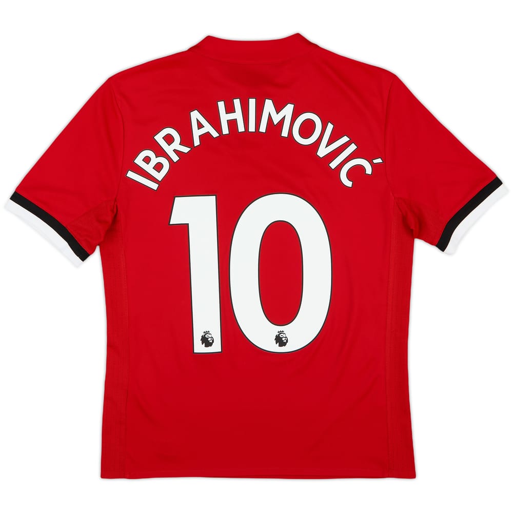 2017-18 Manchester United Home Shirt Ibrahimovic #10 - 10/10 - (L.Boys)