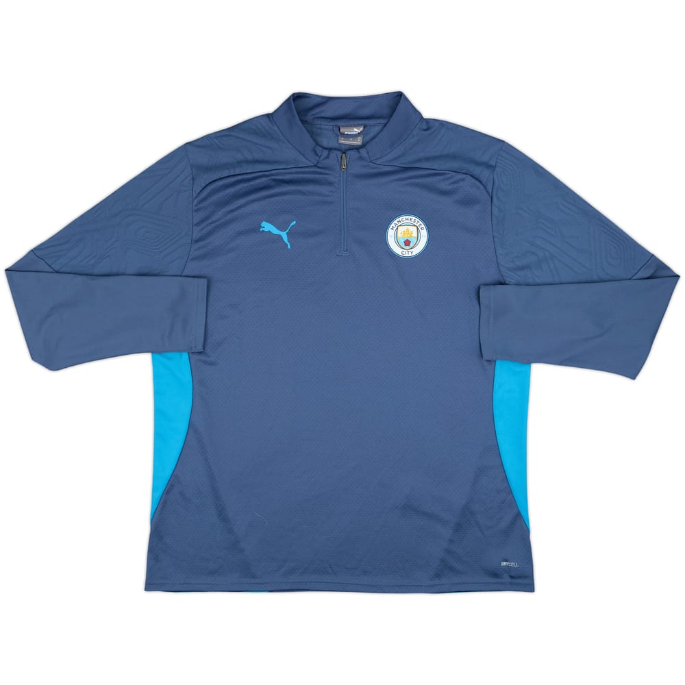 2024-25 Manchester City Puma 1/4 Zip Drill Top - 10/10 - (XL)