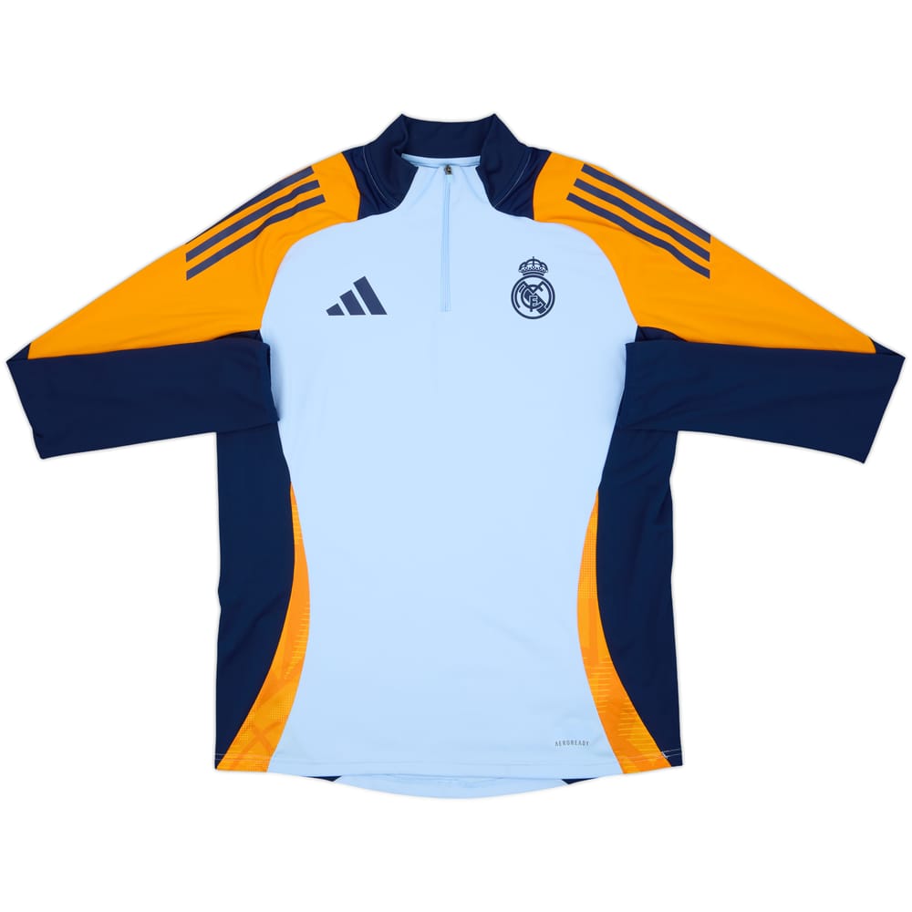 2024-25 Real Madrid adidas 1/4 Zip Drill Top - 8/10 - (L)