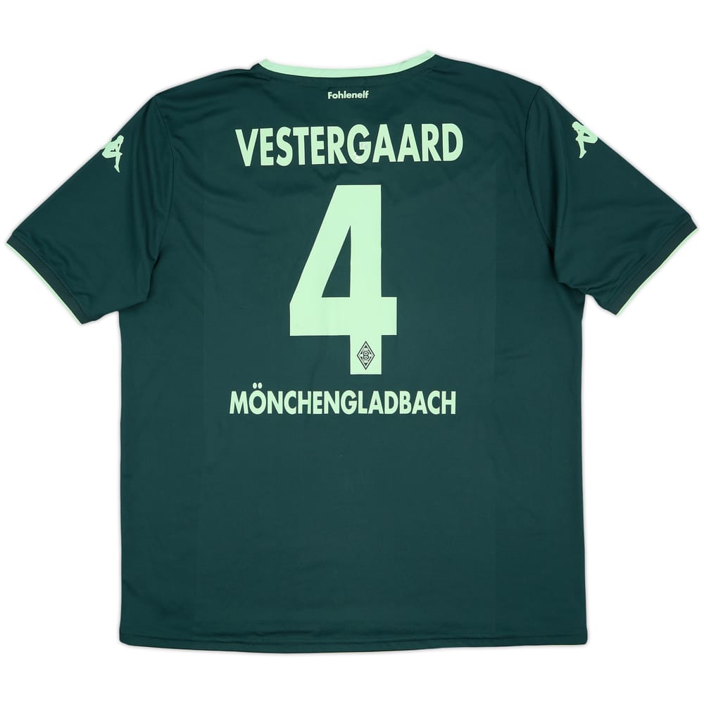 Camiseta de visitante del Borussia Monchengladbach 2015-16 Vestergaard #4 - 6/10 - (XXL)