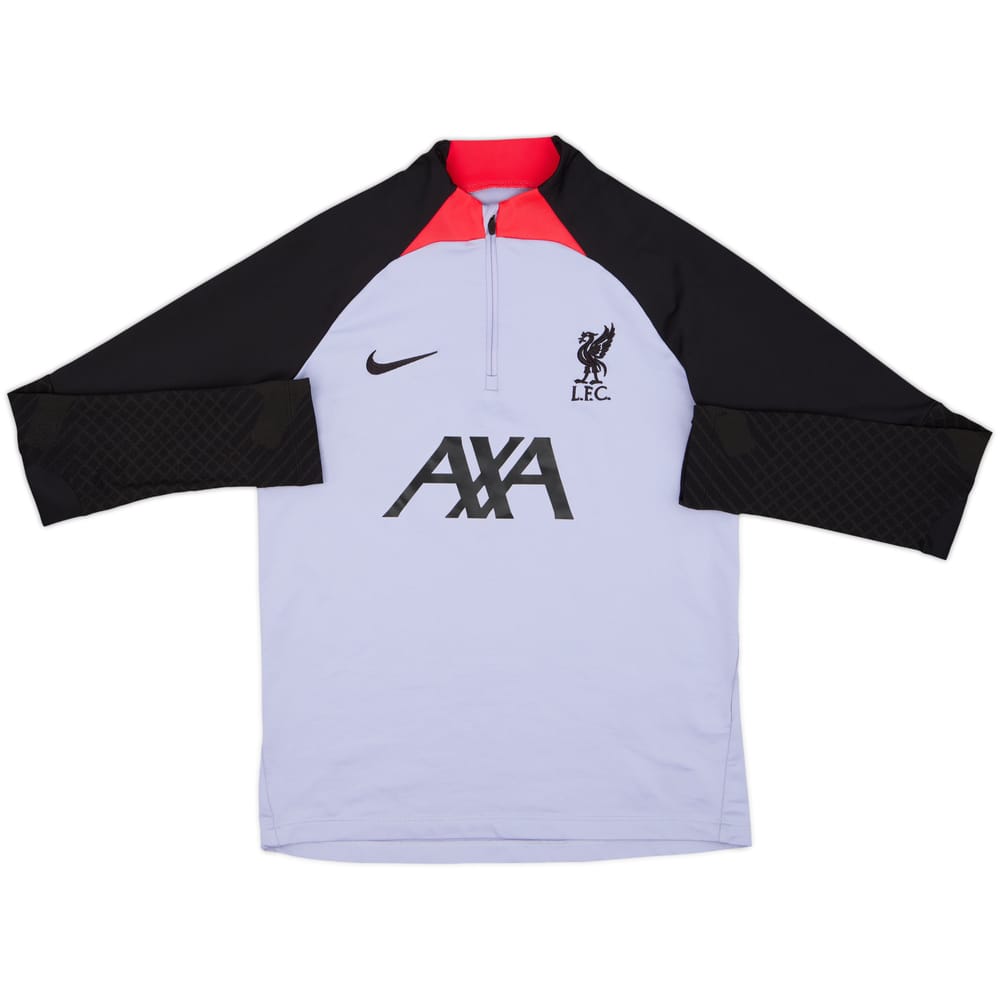 2022-23 Liverpool Nike 1/4 Zip Drill Top - 8/10 - (L.Boys)