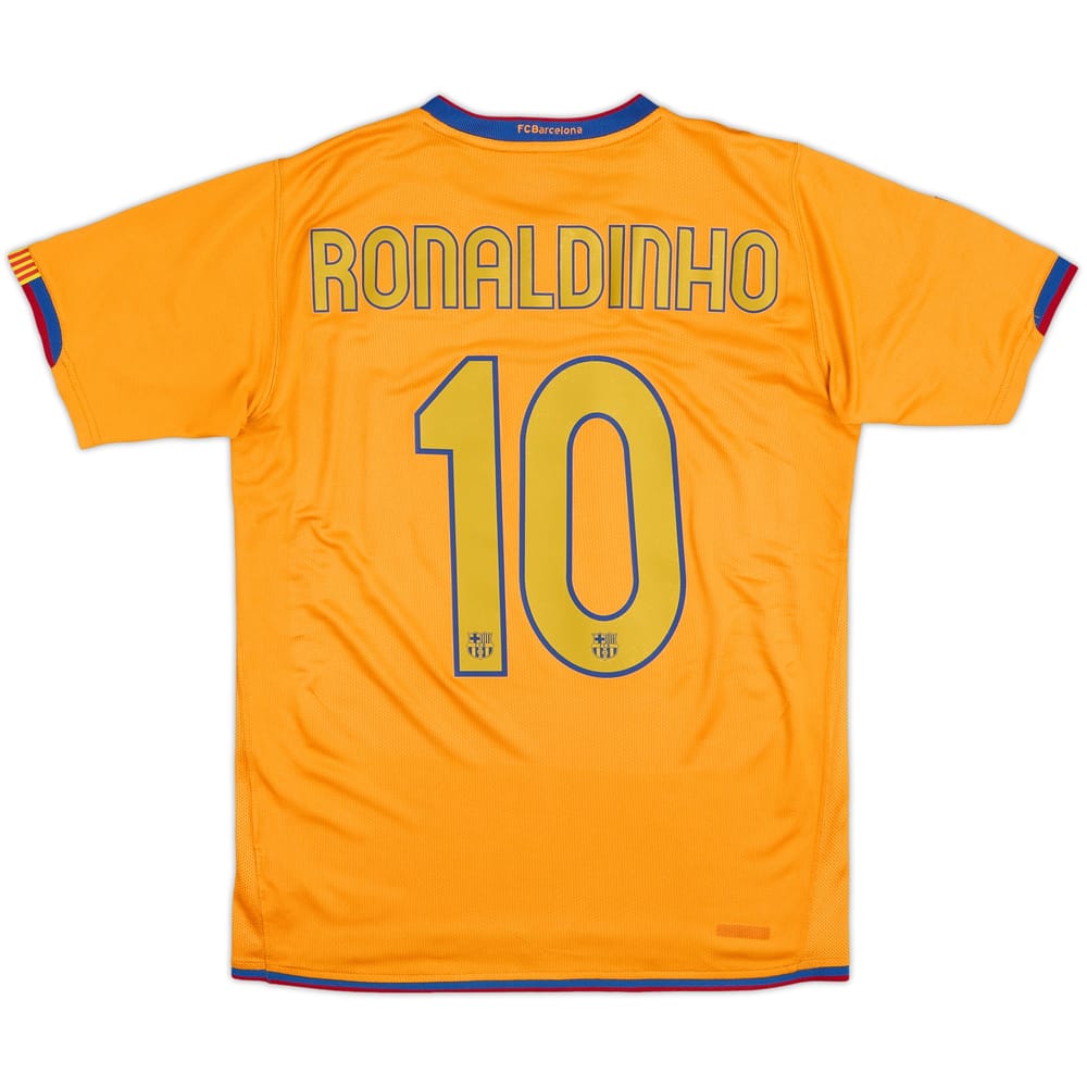 2006-08 Barcelona Away Shirt Ronaldinho #10 - 6/10 - (M)