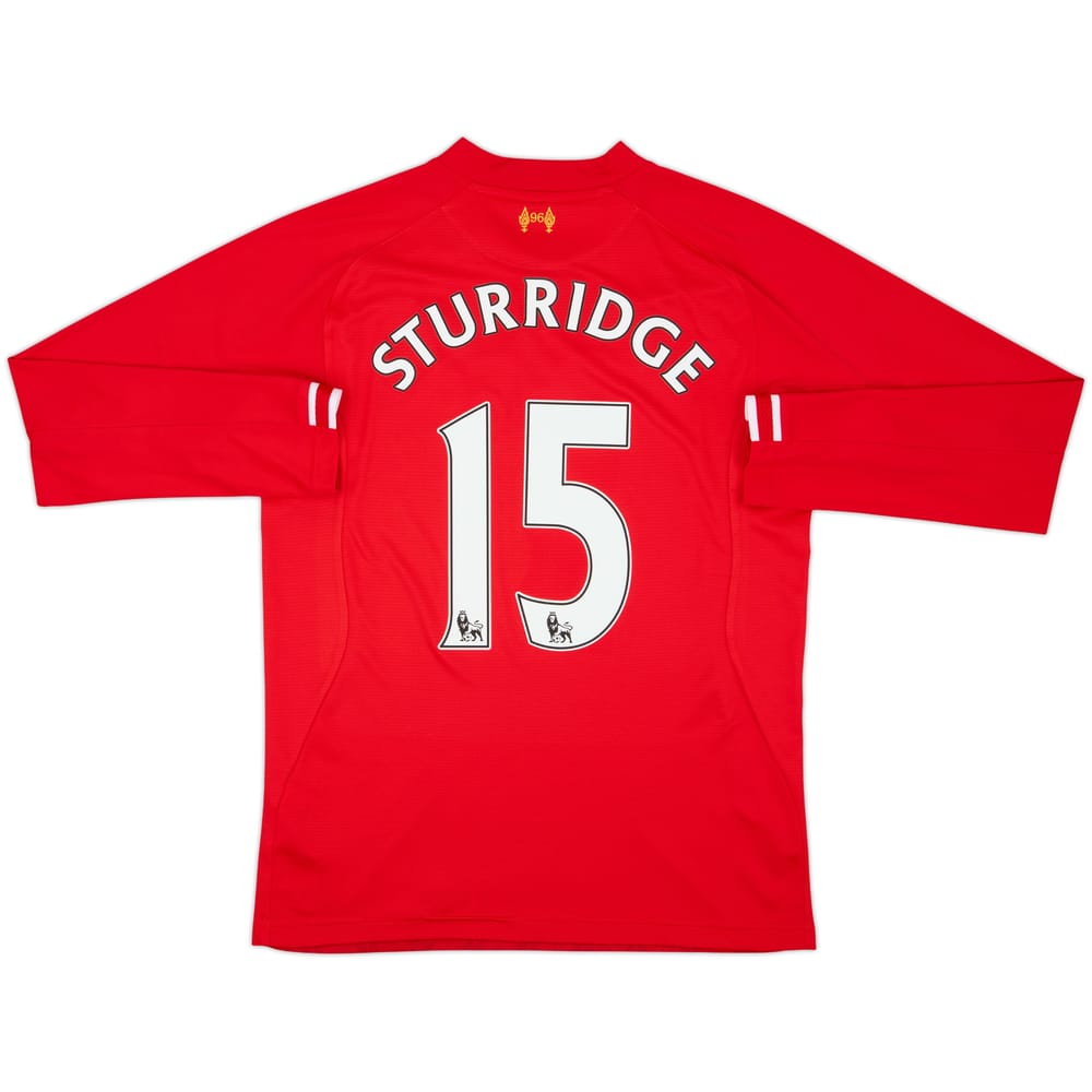 2013-14 Liverpool Home L/S Shirt Sturridge #15 - 8/10 - (M)