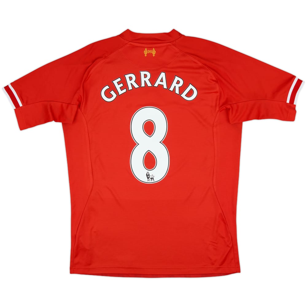 2013-14 Liverpool Home Shirt Gerrard #8 - 9/10 - (M)