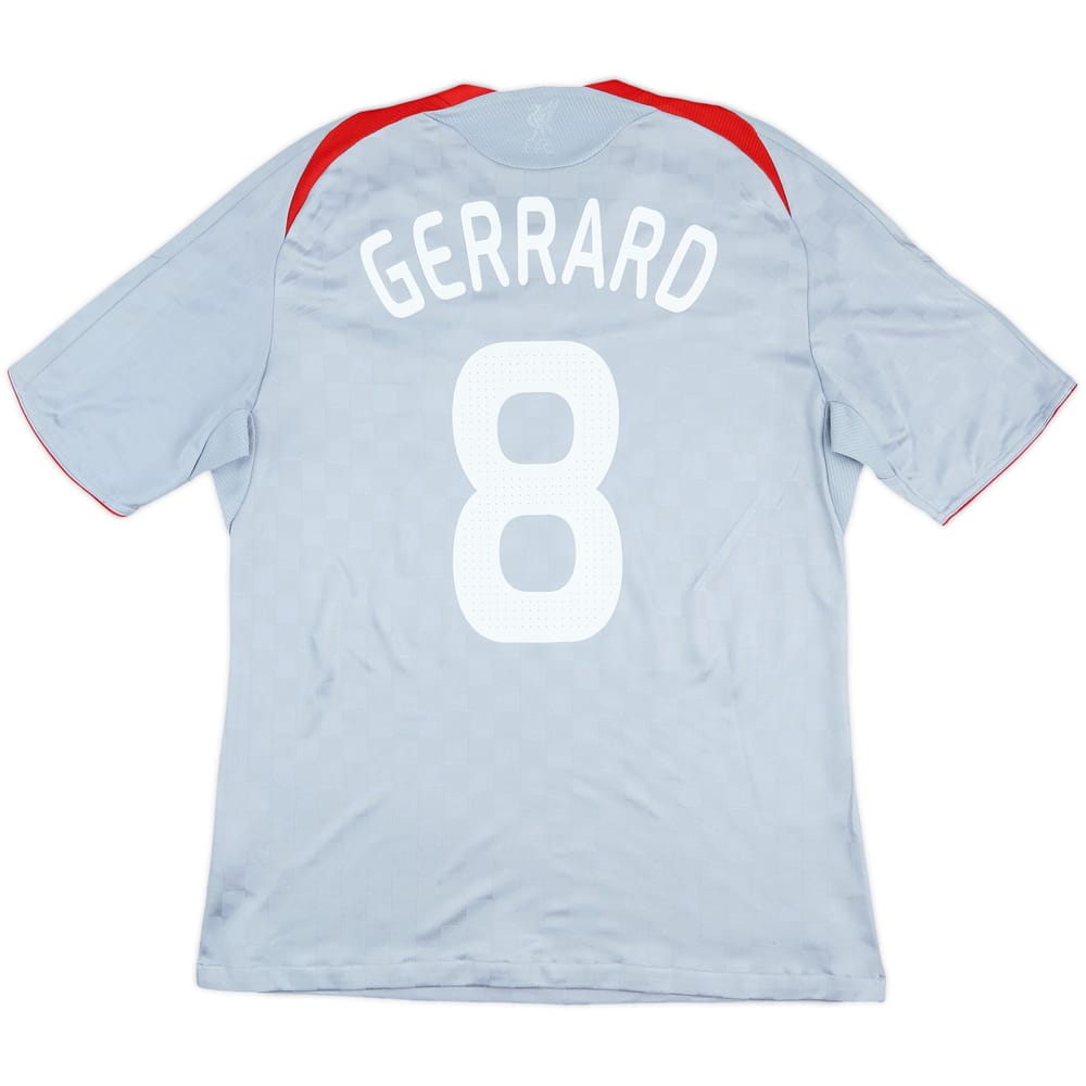 2008-09 Liverpool Away Shirt Gerrard #8 - 6/10 - (L)
