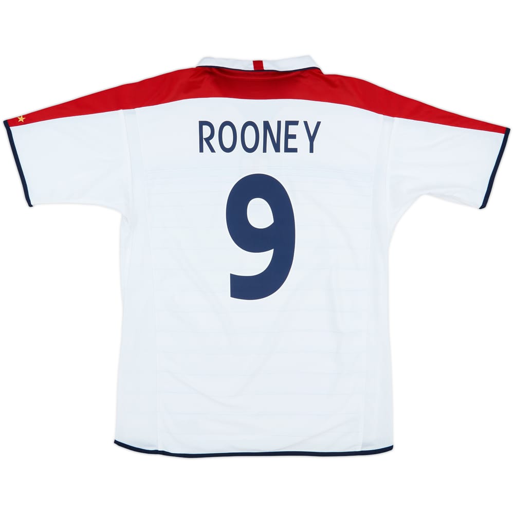 2003-05 England Home Shirt Rooney #9 - 7/10 - (L)