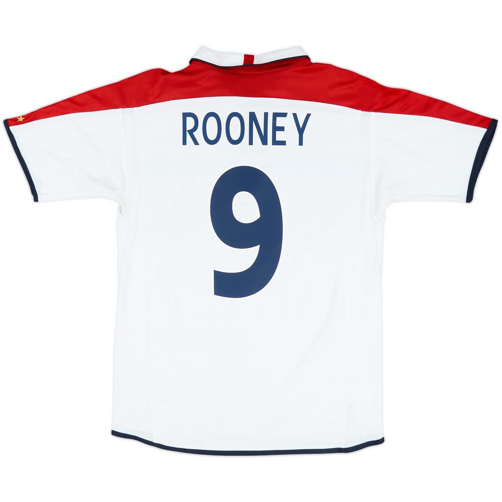 2003-05 England Home Shirt Rooney #9 - 7/10 - (M)