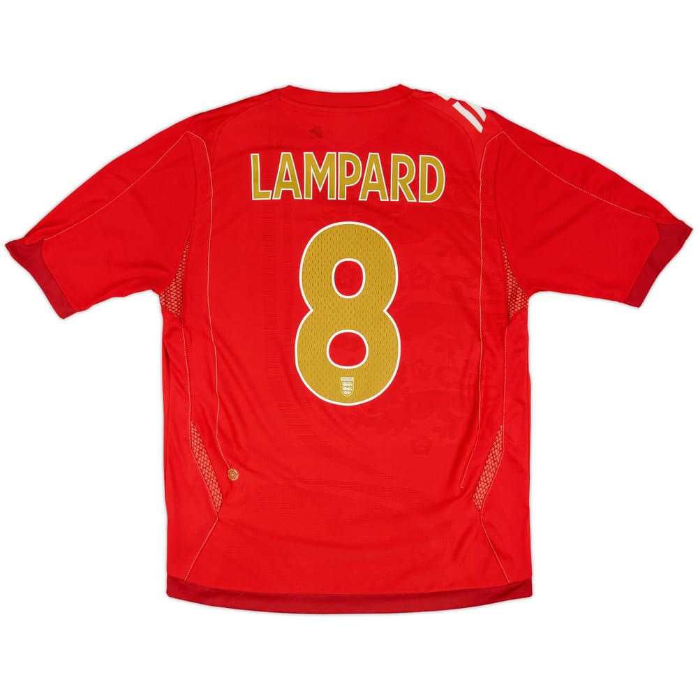 2006-08 England Away Shirt Lampard #8 - 6/10 - (L)