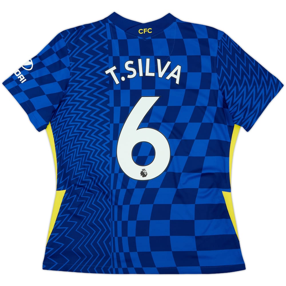 2021-22 Chelsea Home Shirt T.Silva #6 - 10/10 - (Women's XL)