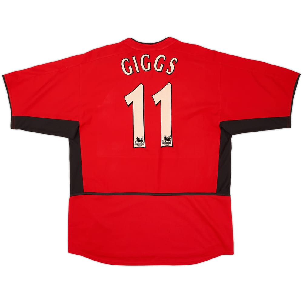 2002-04 Manchester United Home Shirt Giggs #11 - 6/10 - (L)