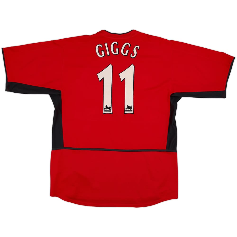 2002-04 Manchester United Home Shirt Giggs #11 - 7/10 - (L)