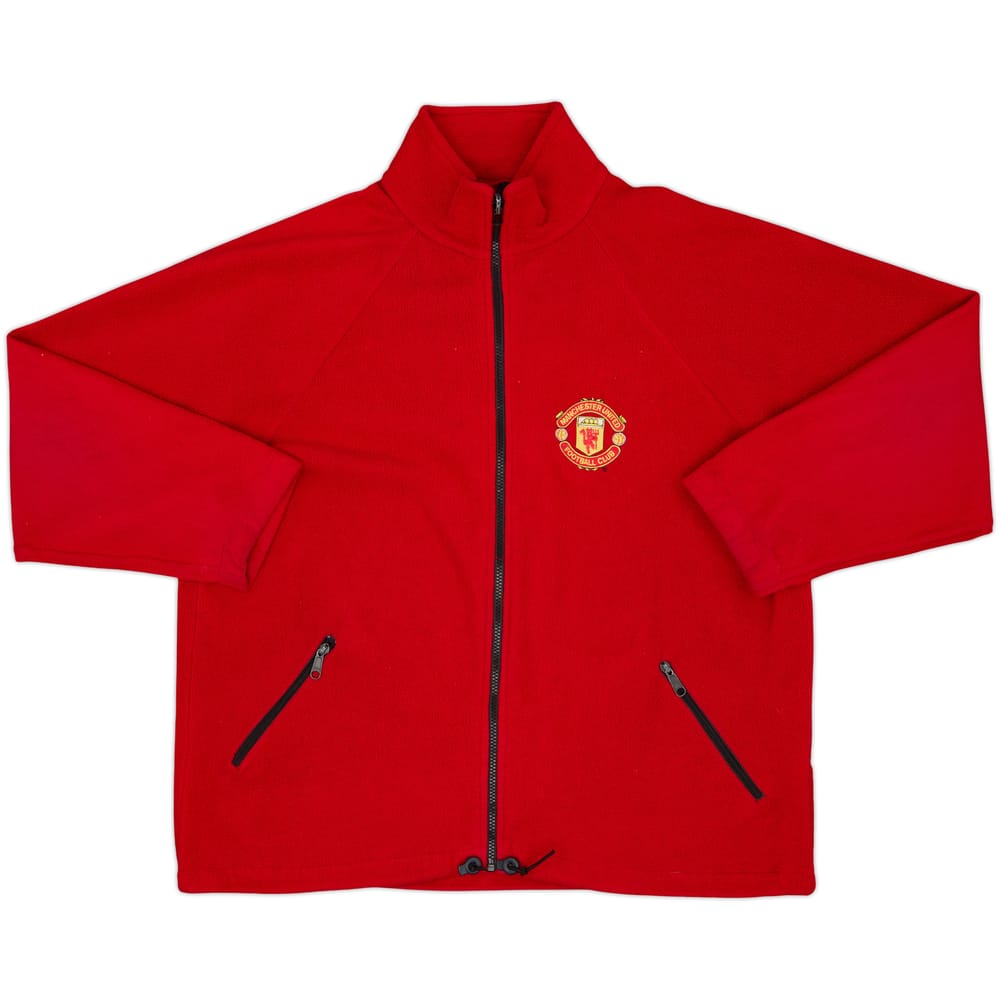 2000s Manchester United Fleece Track Jacket - 8/10 - (XL)