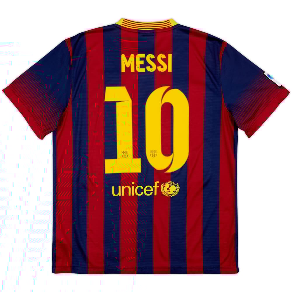 2013-14 Barcelona Home Shirt Messi #10 - 7/10 - (L)