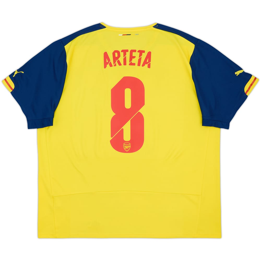 2014-15 Arsenal Away Shirt Arteta #8 - 8/10 - (XXL)