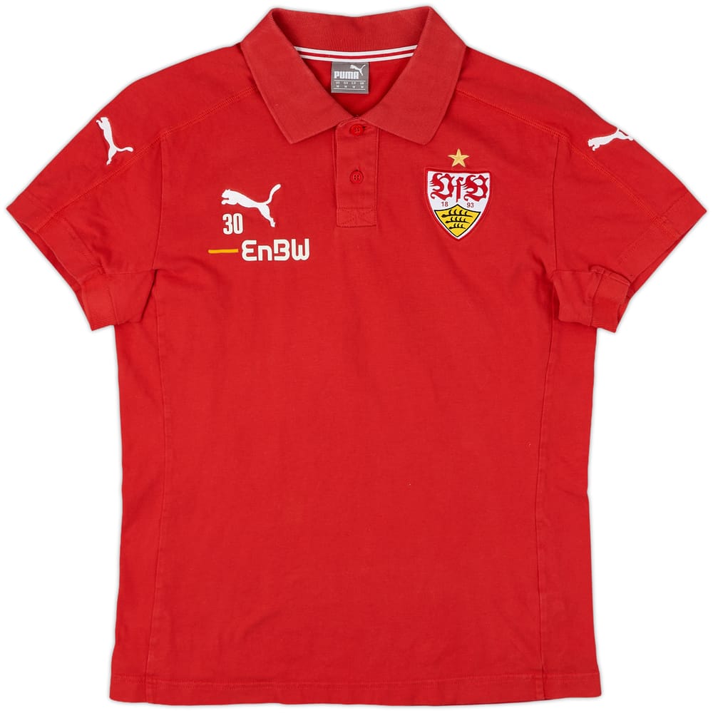 2008-09 Stuttgart Player Issue Puma Polo Shirt #30 - 8/10 - (M)
