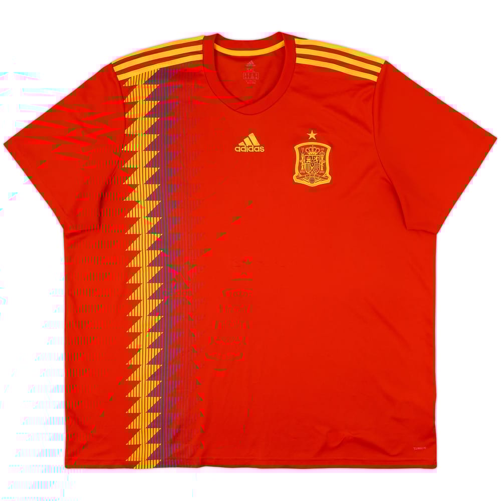 2018-19 Spain Home Shirt - 8/10 - (3XL)