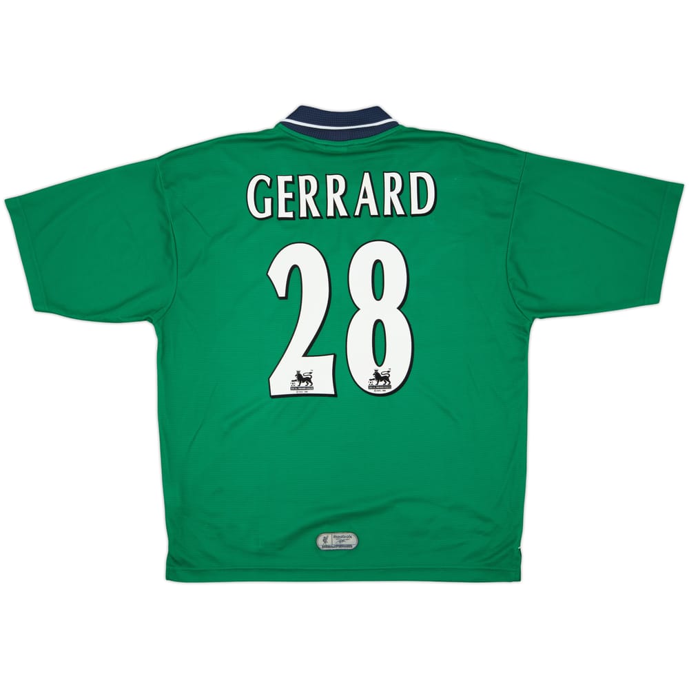 1999-00 Liverpool Away Shirt Gerrard #28 - 8/10 - (L)