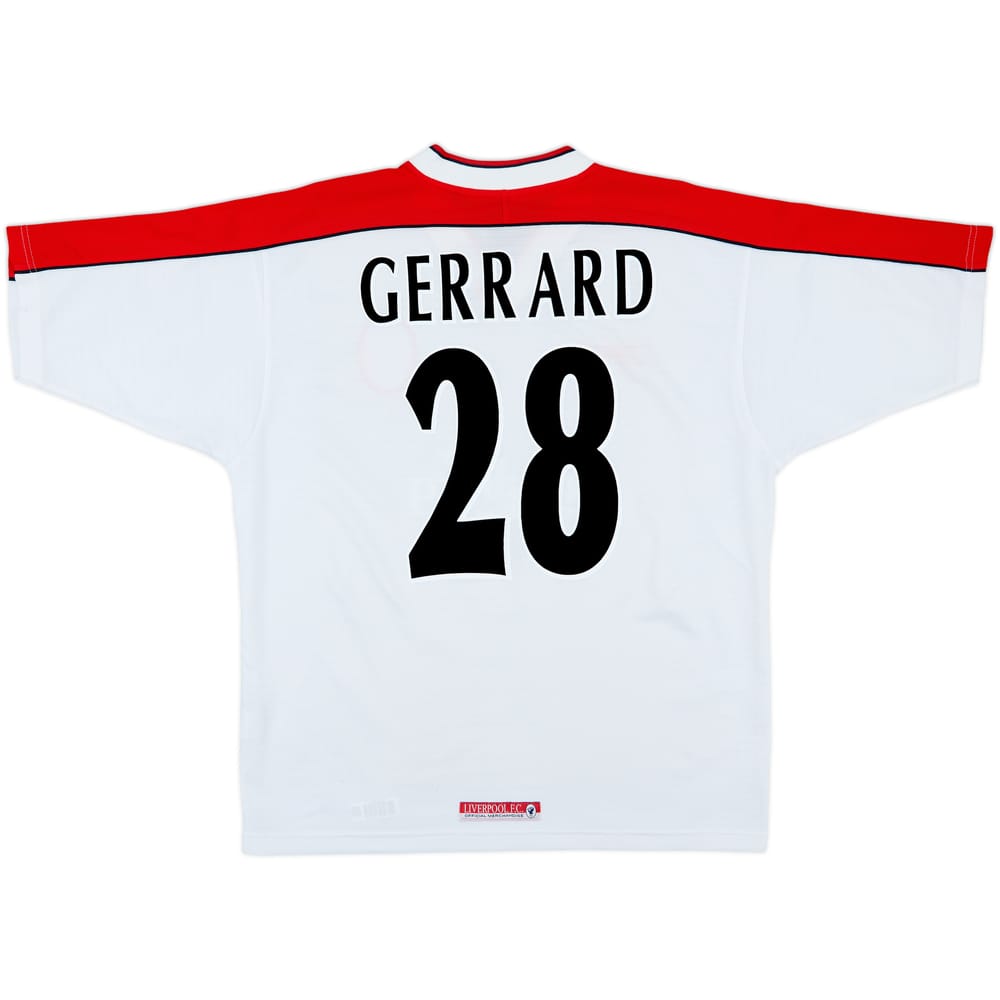 1998-99 Liverpool Away Shirt Gerrard #28 - 8/10 - (L)