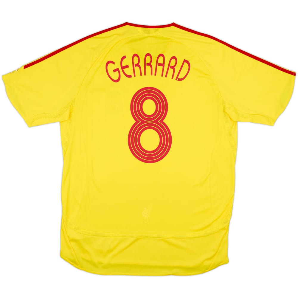 2006-07 Liverpool Player Issue Away Shirt Gerrard #8 - 8/10 - (XL)