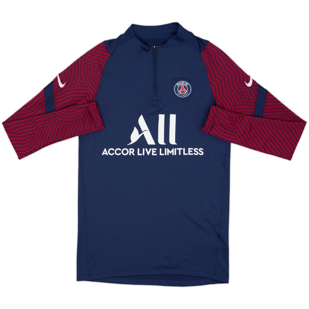 2020-21 Paris Saint-Germain Nike 1/4 Zip Drill Top - 8/10 - (S)
