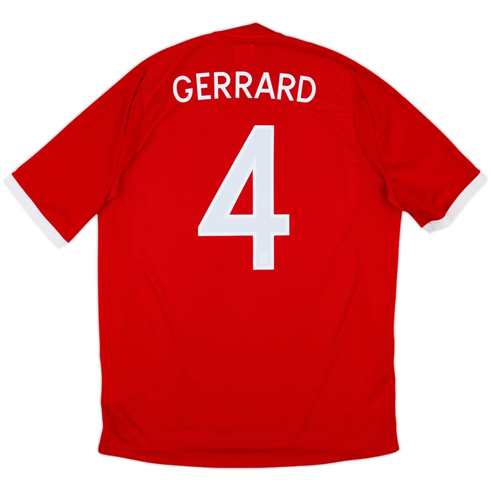 2010-11 England Away Shirt Gerrard #4 - 8/10 - (L)