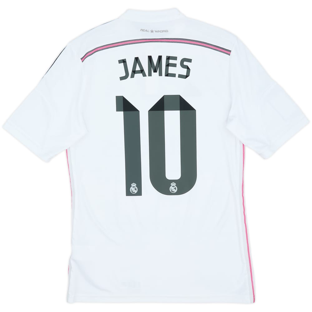 2014-15 Real Madrid Home Shirt James #10 - 7/10 - (S)