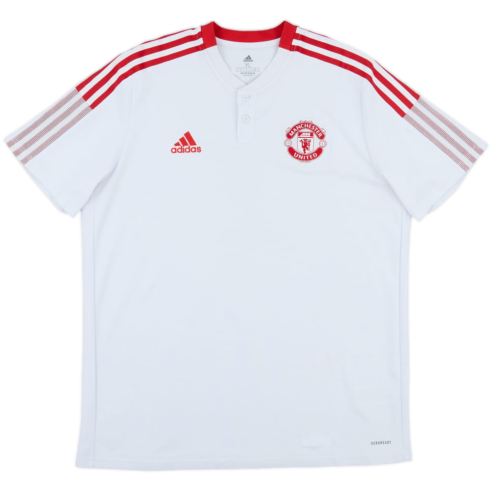 2021-22 Manchester United adidas Polo Shirt - 8/10 - (XL)