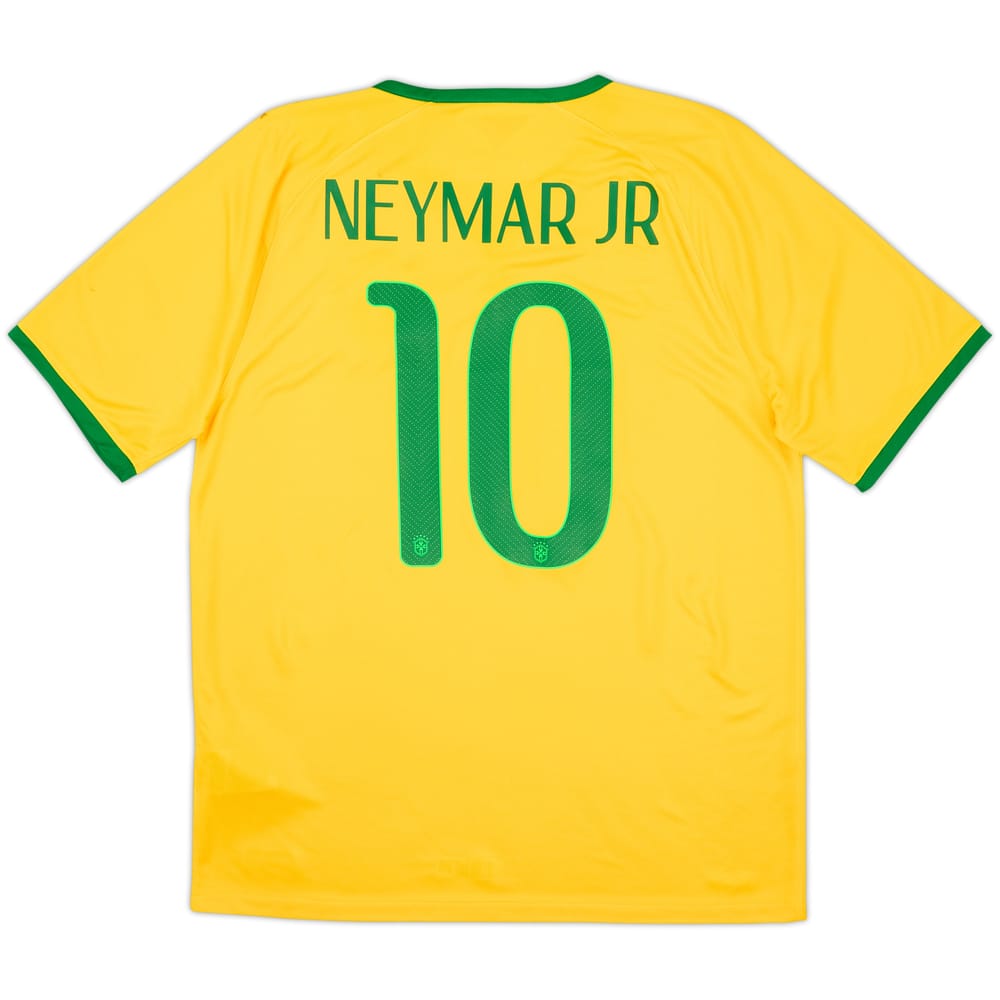 2014-15 Brazil Home Shirt Neymar Jr #10 (L)