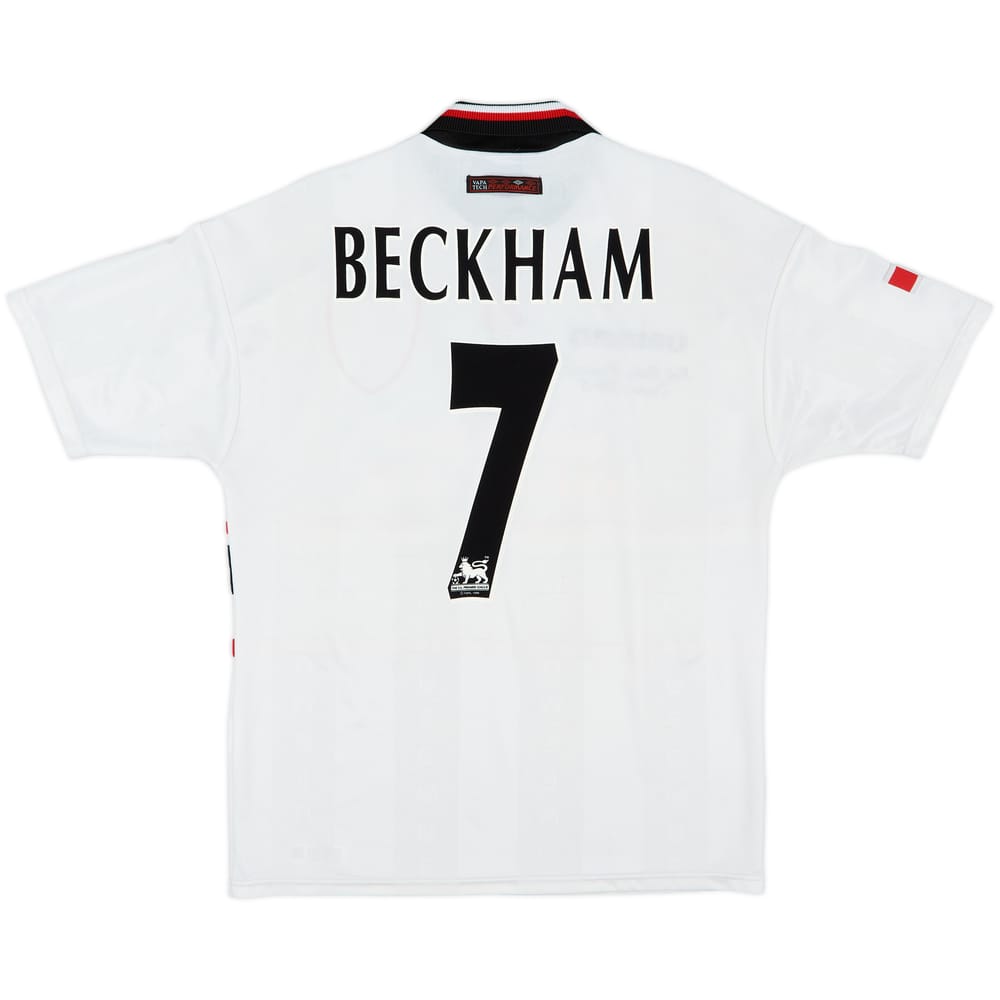 1997-99 Manchester United 'Champions' Away Shirt Beckham #7 - 8/10 - (M)