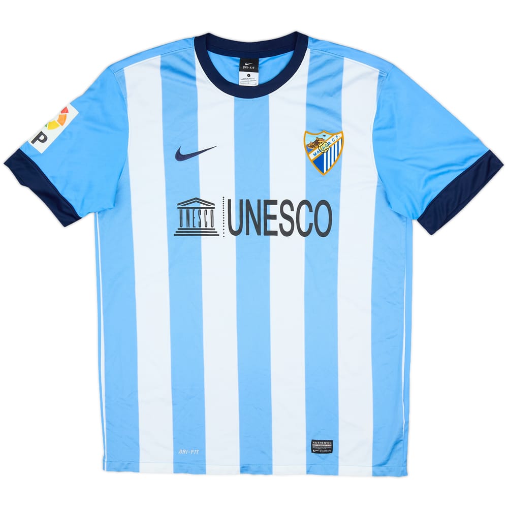 2013-14 Malaga Home Shirt - 7/10 - (L)