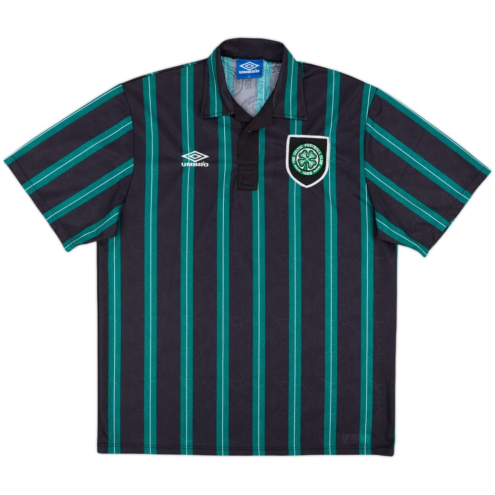 1992-93 Celtic Away Shirt - 8/10 - (XL)