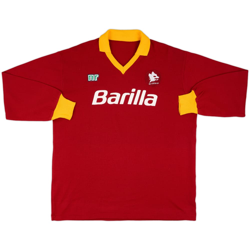 1988-89 Roma Home L/S Shirt - 8/10 - (XL)